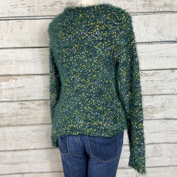 B1 Wild Fable Green Flocked Sweater M - Picture 2 of 4